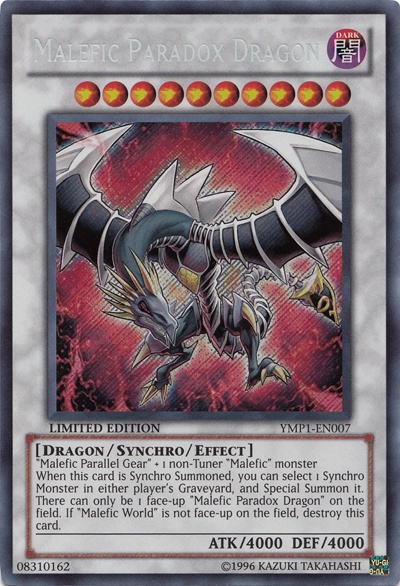 Malefic Paradox Dragon [YMP1-EN007] Secret Rare | Game Master's Emporium (The New GME)