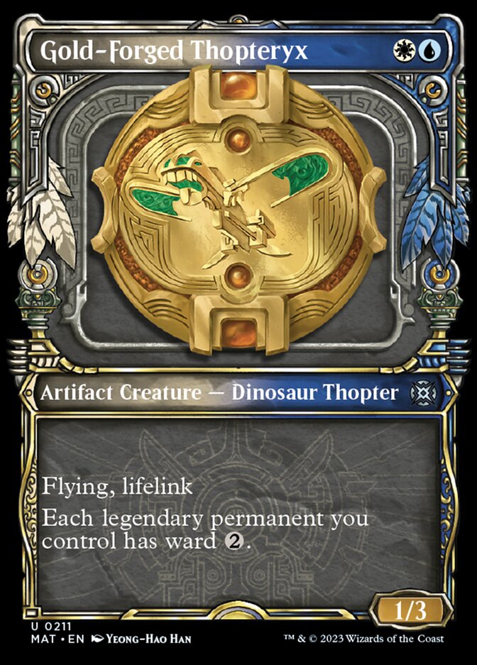 Gold-Forged Thopteryx (Showcase Halo Foil) [March of the Machine: The Aftermath] | Game Master's Emporium (The New GME)