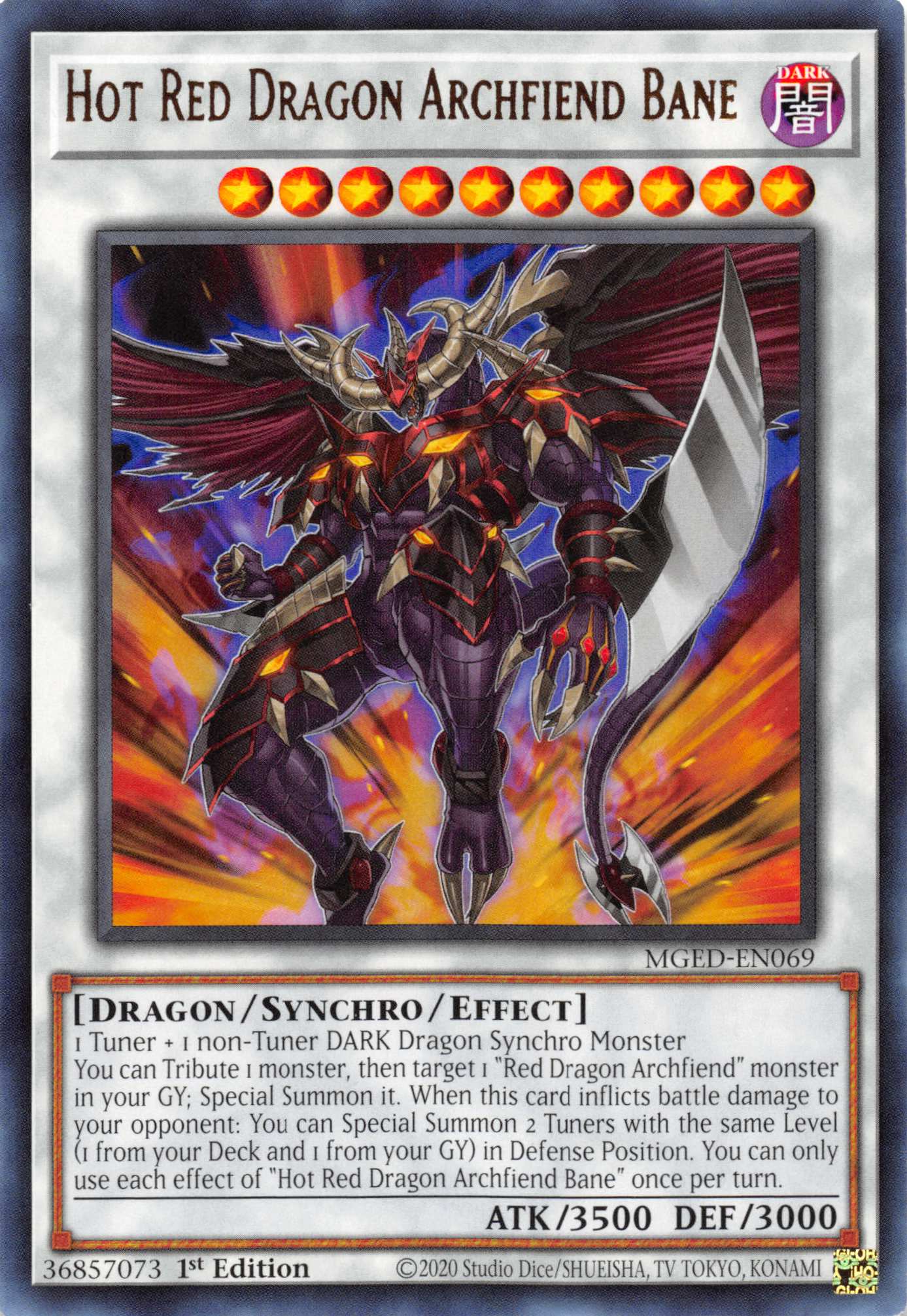Hot Red Dragon Archfiend Bane [MGED-EN069] Rare | Game Master's Emporium (The New GME)