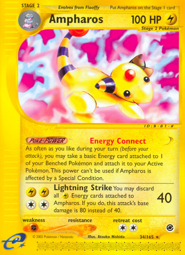 Ampharos (34/165) [Expedition: Base Set] | Game Master's Emporium (The New GME)