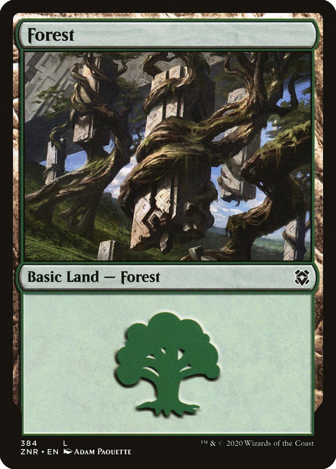 Forest (384) [Zendikar Rising] | Game Master's Emporium (The New GME)