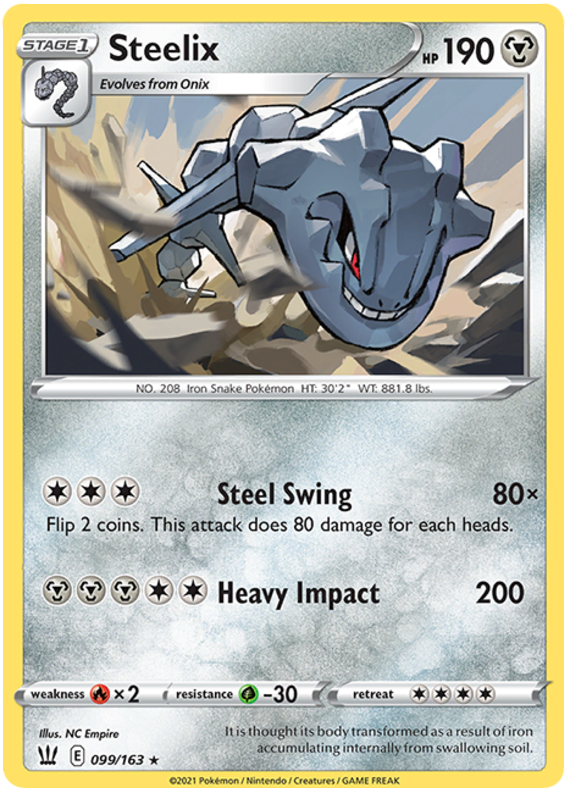 Steelix (099/163) [Sword & Shield: Battle Styles] | Game Master's Emporium (The New GME)