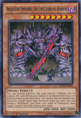 Archfiend Emperor, the First Lord of Horror [MP14-EN084] Rare | Game Master's Emporium (The New GME)