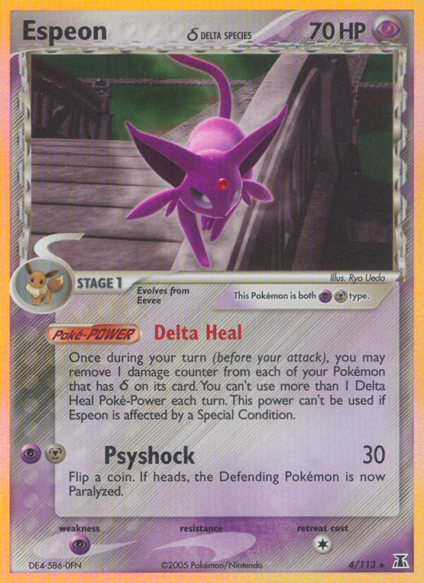 Espeon (4/113)(Delta Species) [EX: Delta Species] | Game Master's Emporium (The New GME)