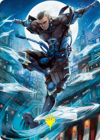 Kaito Shizuki 1 Art Card (Gold-Stamped Signature) [Kamigawa: Neon Dynasty Art Series] | Game Master's Emporium (The New GME)