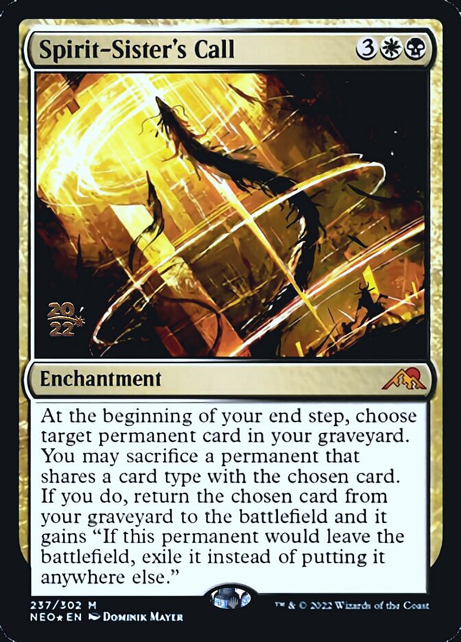 Spirit-Sister's Call [Kamigawa: Neon Dynasty Prerelease Promos] | Game Master's Emporium (The New GME)