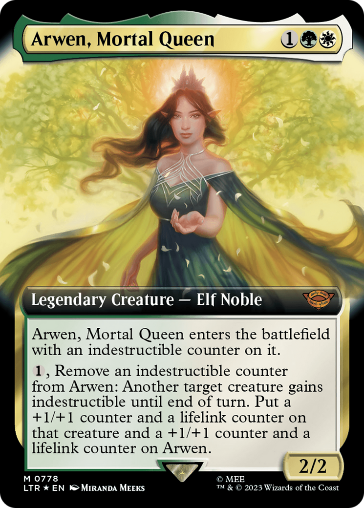 Arwen, Mortal Queen (Extended Art) (Surge Foil) [The Lord of the Rings: Tales of Middle-Earth] | Game Master's Emporium (The New GME)