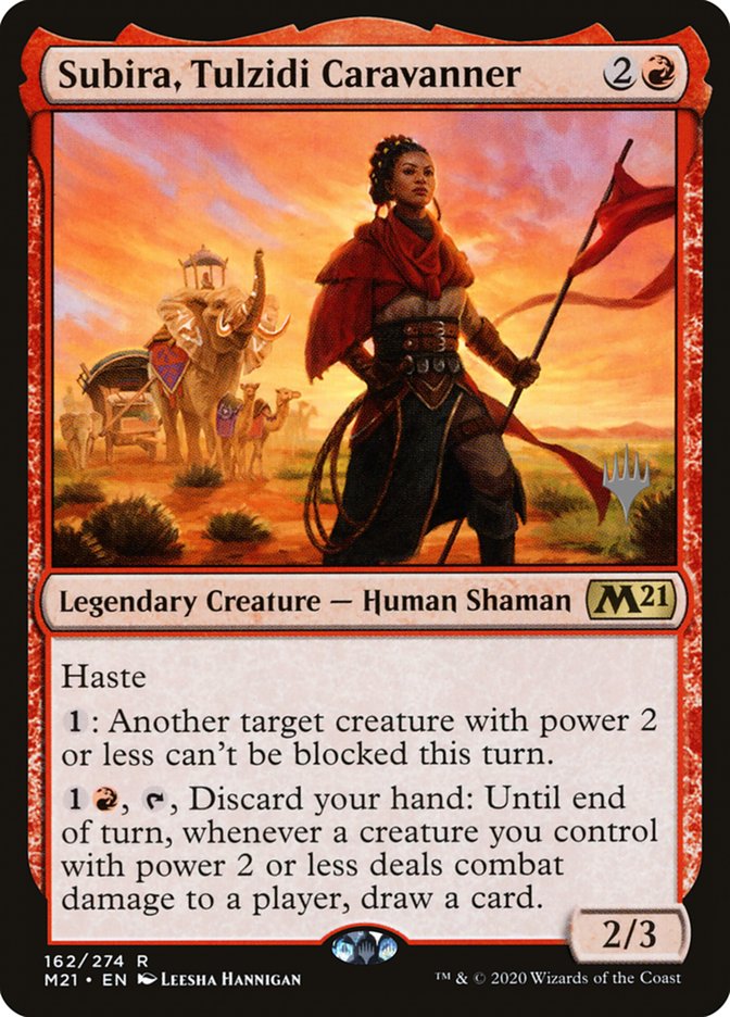 Subira, Tulzidi Caravanner (Promo Pack) [Core Set 2021 Promos] | Game Master's Emporium (The New GME)