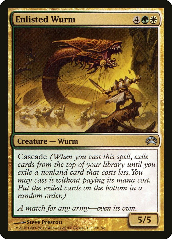 Enlisted Wurm [Planechase 2012] | Game Master's Emporium (The New GME)