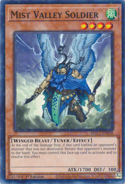 Mist Valley Soldier (Duel Terminal) [HAC1-EN058] Common | Game Master's Emporium (The New GME)