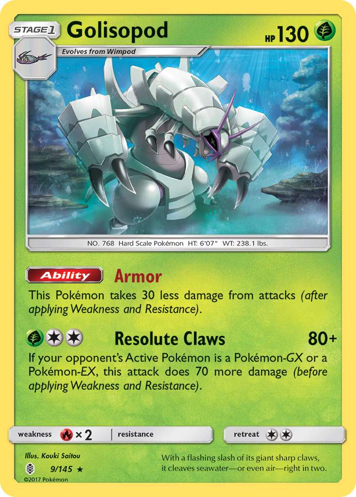 Golisopod (9/145) [Sun & Moon: Guardians Rising] | Game Master's Emporium (The New GME)