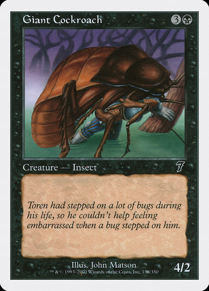 Giant Cockroach [Seventh Edition] | Game Master's Emporium (The New GME)