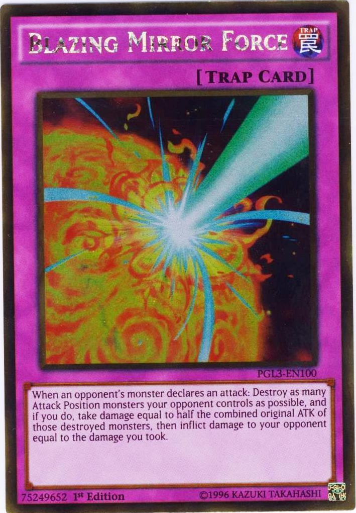 Blazing Mirror Force [PGL3-EN100] Gold Rare | Game Master's Emporium (The New GME)
