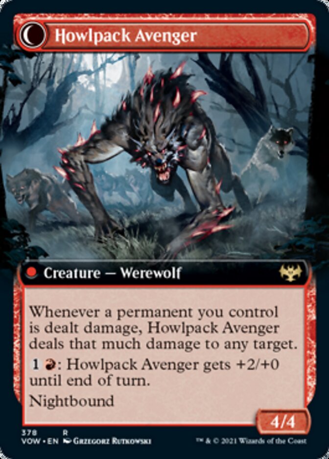 Ill-Tempered Loner // Howlpack Avenger (Extended Art) [Innistrad: Crimson Vow] | Game Master's Emporium (The New GME)