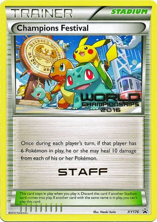 Champions Festival 2016 Staff (XY176) [XY: Black Star Promos] | Game Master's Emporium (The New GME)