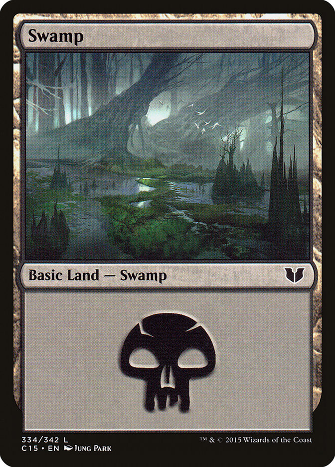 Swamp (334) [Commander 2015] | Game Master's Emporium (The New GME)