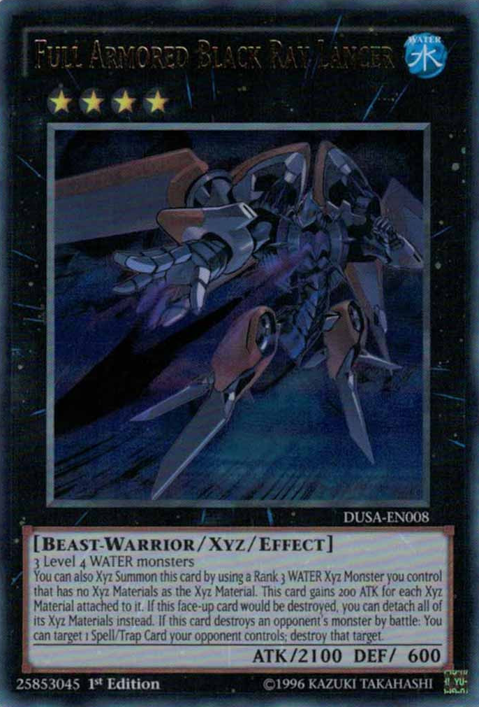 Full Armored Black Ray Lancer [DUSA-EN008] Ultra Rare | Game Master's Emporium (The New GME)