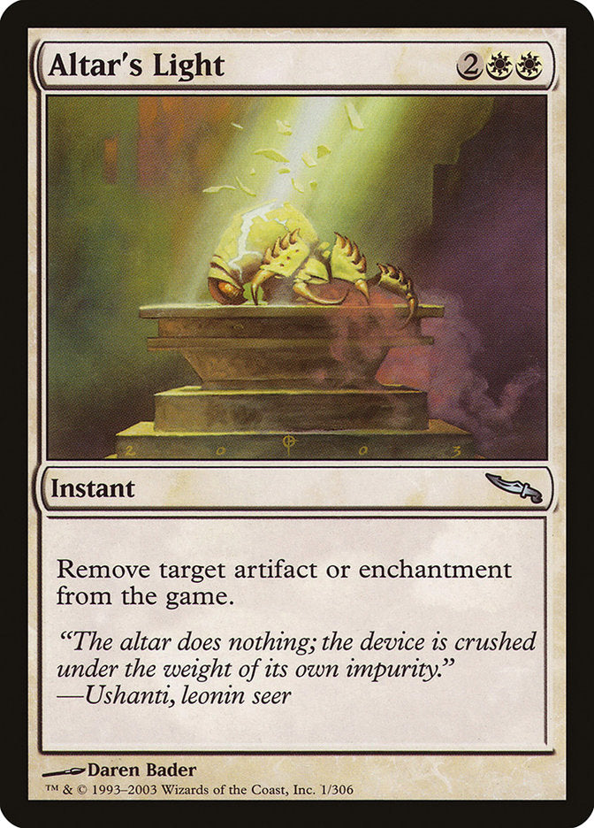 Altar's Light [Mirrodin] | Game Master's Emporium (The New GME)