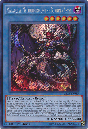 Malacoda, Netherlord of the Burning Abyss [SECE-EN085] Secret Rare | Game Master's Emporium (The New GME)