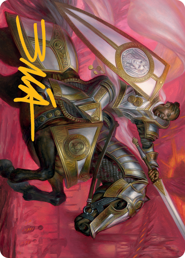 Sigiled Sentinel Art Card (Gold-Stamped Signature) [March of the Machine Art Series] | Game Master's Emporium (The New GME)