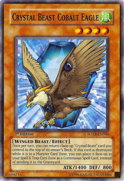 Crystal Beast Cobalt Eagle [FOTB-EN006] Common | Game Master's Emporium (The New GME)