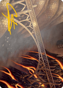 Rustvale Bridge Art Card (Gold-Stamped Signature) [Modern Horizons 2 Art Series] | Game Master's Emporium (The New GME)