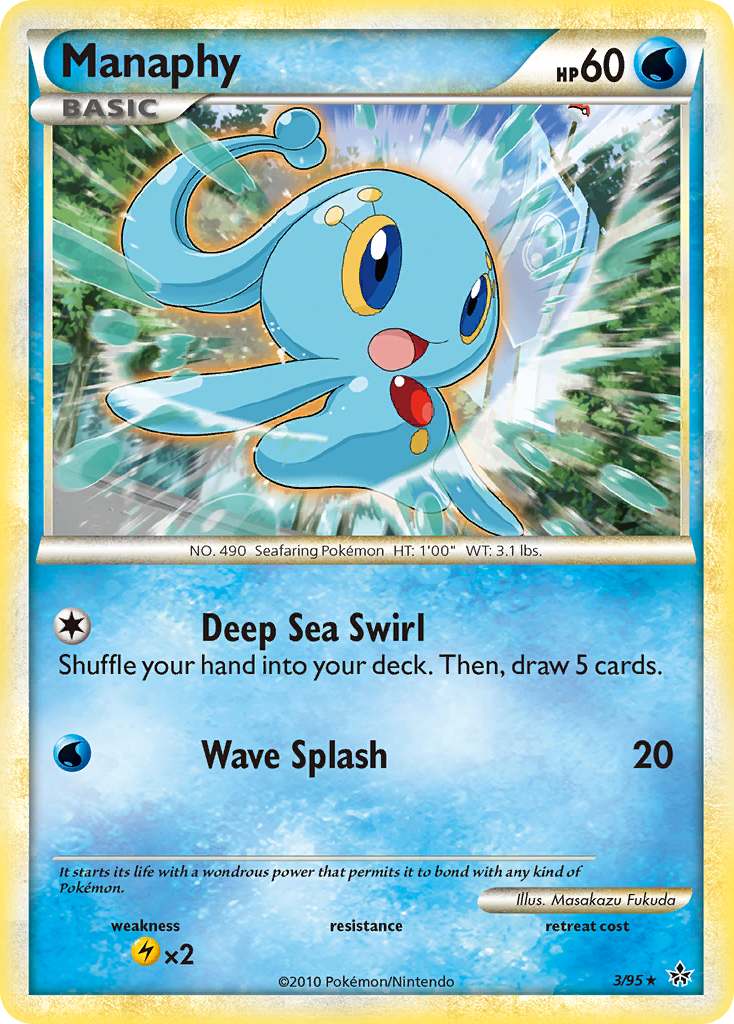 Manaphy (3/95) [HeartGold & SoulSilver: Unleashed] | Game Master's Emporium (The New GME)