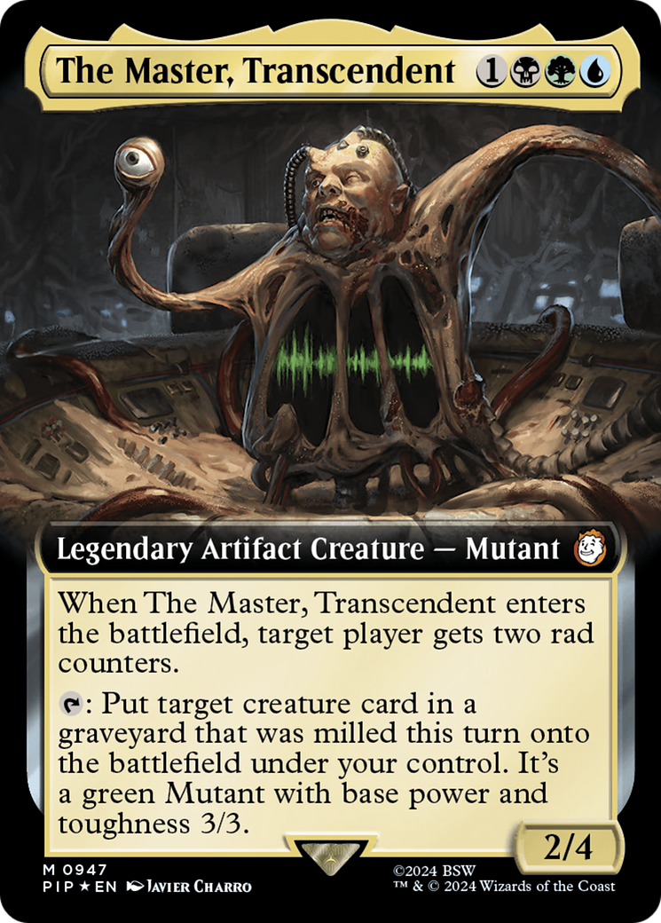 The Master, Transcendent (Extended Art) (Surge Foil) [Fallout] | Game Master's Emporium (The New GME)