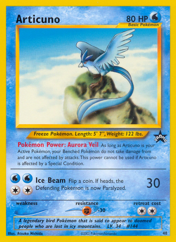 Articuno (48) [Wizards of the Coast: Black Star Promos] | Game Master's Emporium (The New GME)
