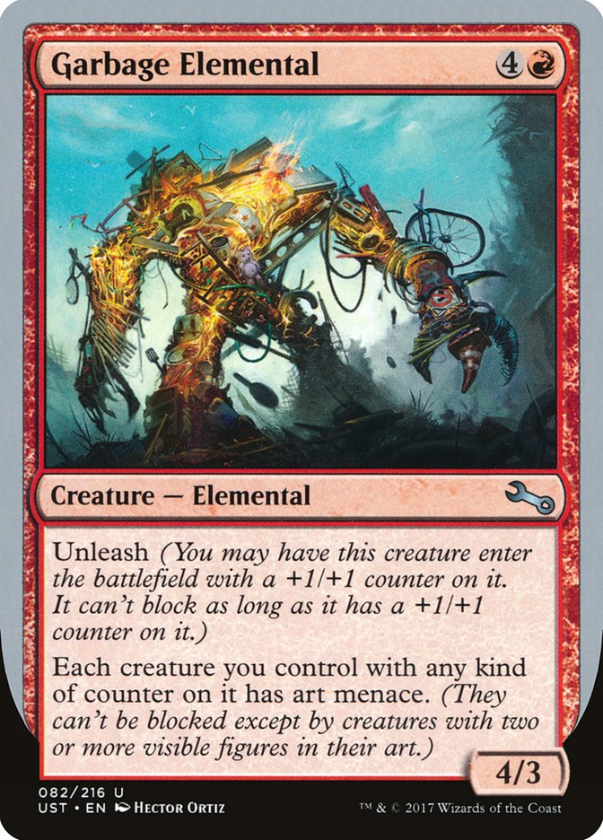 Garbage Elemental (4/3 Creature) [Unstable] | Game Master's Emporium (The New GME)