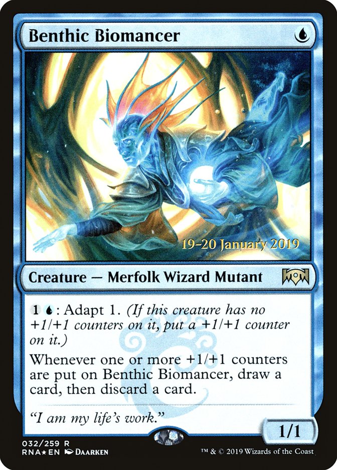 Benthic Biomancer [Ravnica Allegiance Prerelease Promos] | Game Master's Emporium (The New GME)