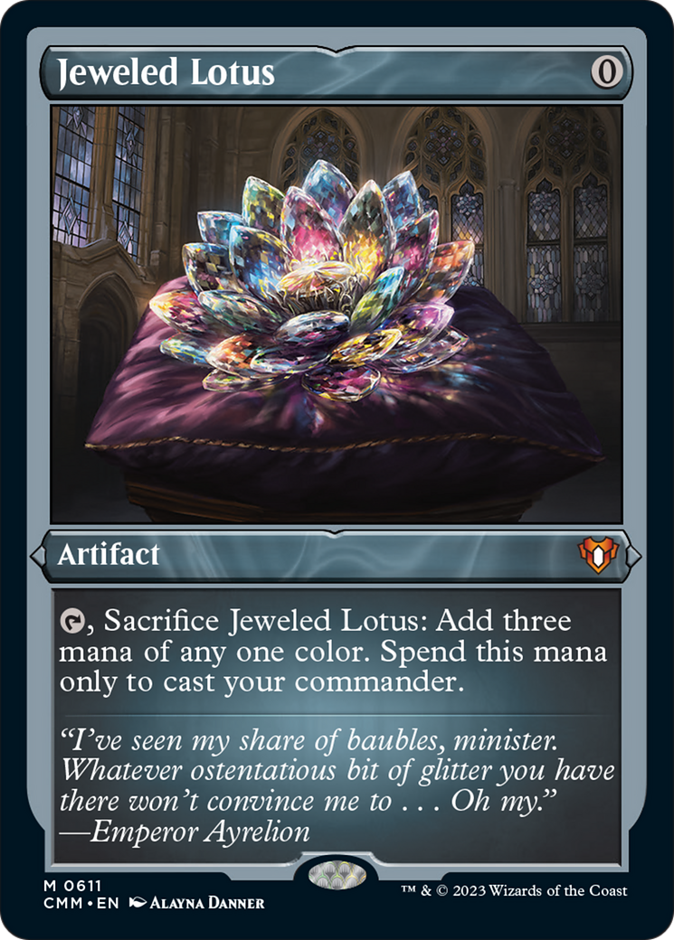 Jeweled Lotus (Foil Etched) [Commander Masters] | Game Master's Emporium (The New GME)