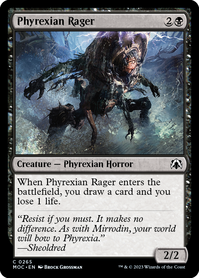 Phyrexian Rager [March of the Machine Commander] | Game Master's Emporium (The New GME)