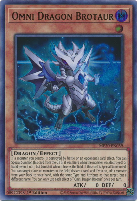 Omni Dragon Brotaur [MP20-EN059] Ultra Rare | Game Master's Emporium (The New GME)