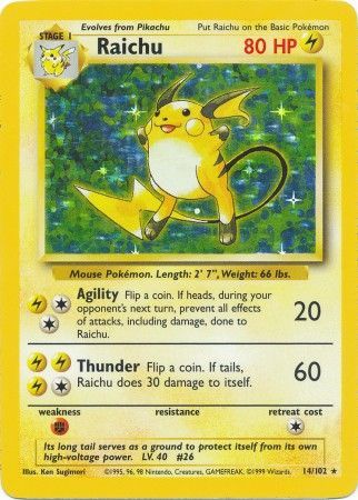 Raichu (14/102) [Base Set Unlimited] | Game Master's Emporium (The New GME)