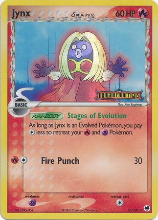 Jynx (17/101) (Delta Species) (Stamped) [EX: Dragon Frontiers] | Game Master's Emporium (The New GME)