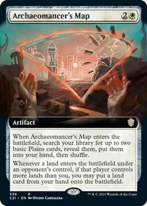 Archaeomancer's Map (Extended Art) [Commander 2021] | Game Master's Emporium (The New GME)