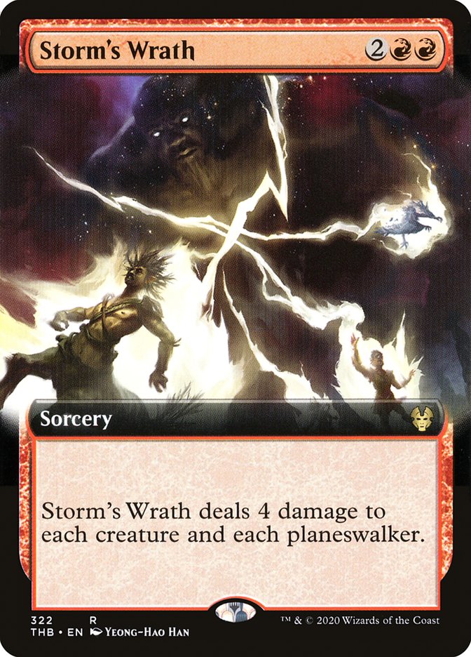 Storm's Wrath (Extended Art) [Theros Beyond Death] | Game Master's Emporium (The New GME)