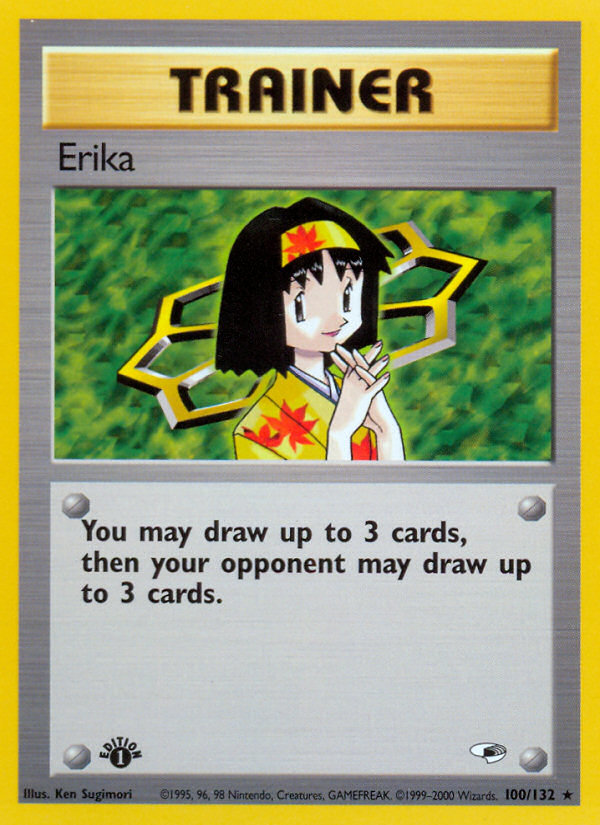 Erika (100/132) [Gym Heroes 1st Edition] | Game Master's Emporium (The New GME)