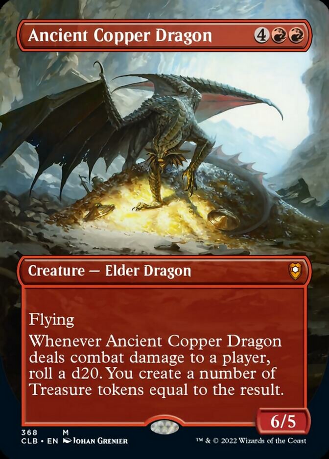Ancient Copper Dragon (Borderless Alternate Art) [Commander Legends: Battle for Baldur's Gate] | Game Master's Emporium (The New GME)
