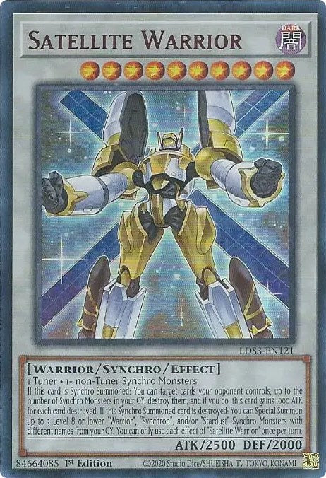Satellite Warrior (Red) [LDS3-EN121] Ultra Rare | Game Master's Emporium (The New GME)