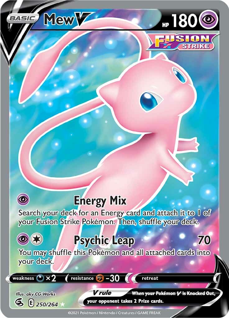 Mew V (250/264) [Sword & Shield: Fusion Strike] | Game Master's Emporium (The New GME)