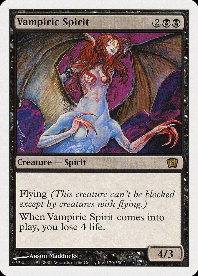 Vampiric Spirit [Eighth Edition] | Game Master's Emporium (The New GME)