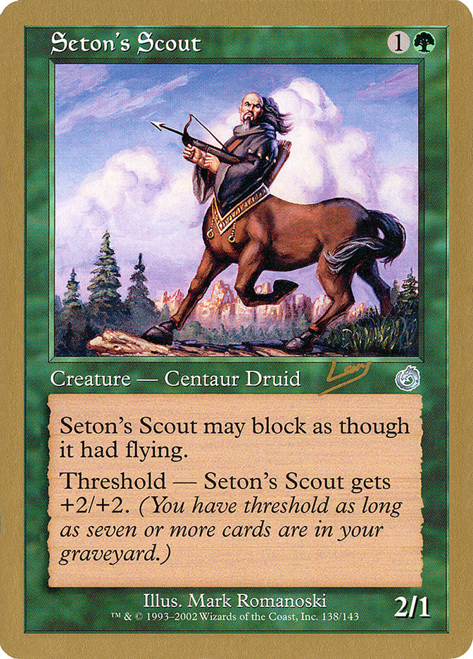Seton's Scout (Raphael Levy) [World Championship Decks 2002] | Game Master's Emporium (The New GME)