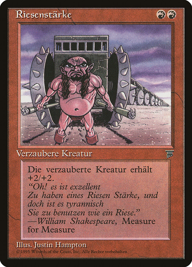 Giant Strength (German) - "Riesenstarke" [Renaissance] | Game Master's Emporium (The New GME)