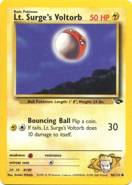 Lt. Surge's Voltorb (86/132) [Gym Challenge Unlimited] | Game Master's Emporium (The New GME)