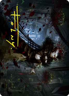 Falkenrath Forebear Art Card (Gold-Stamped Signature) [Innistrad: Crimson Vow Art Series] | Game Master's Emporium (The New GME)