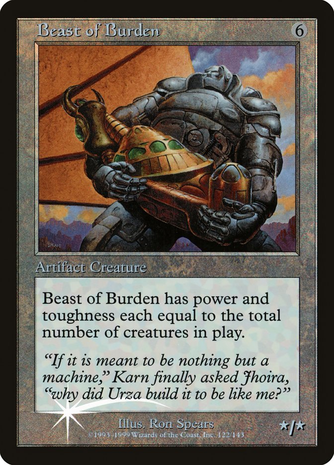 Beast of Burden (Misprinted) [Urza's Legacy Promos] | Game Master's Emporium (The New GME)