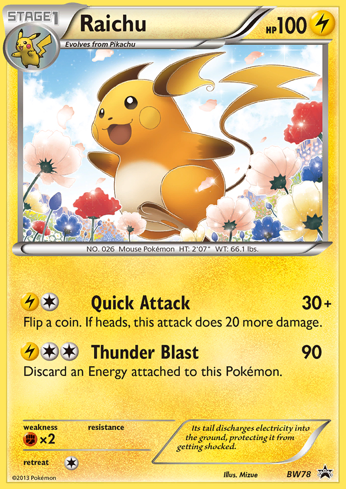 Raichu (BW78) [Black & White: Black Star Promos] | Game Master's Emporium (The New GME)