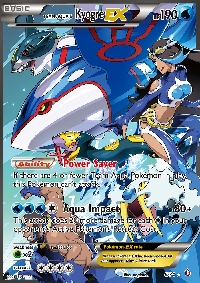Team Aqua's Kyogre EX (6/34) [XY: Double Crisis] | Game Master's Emporium (The New GME)